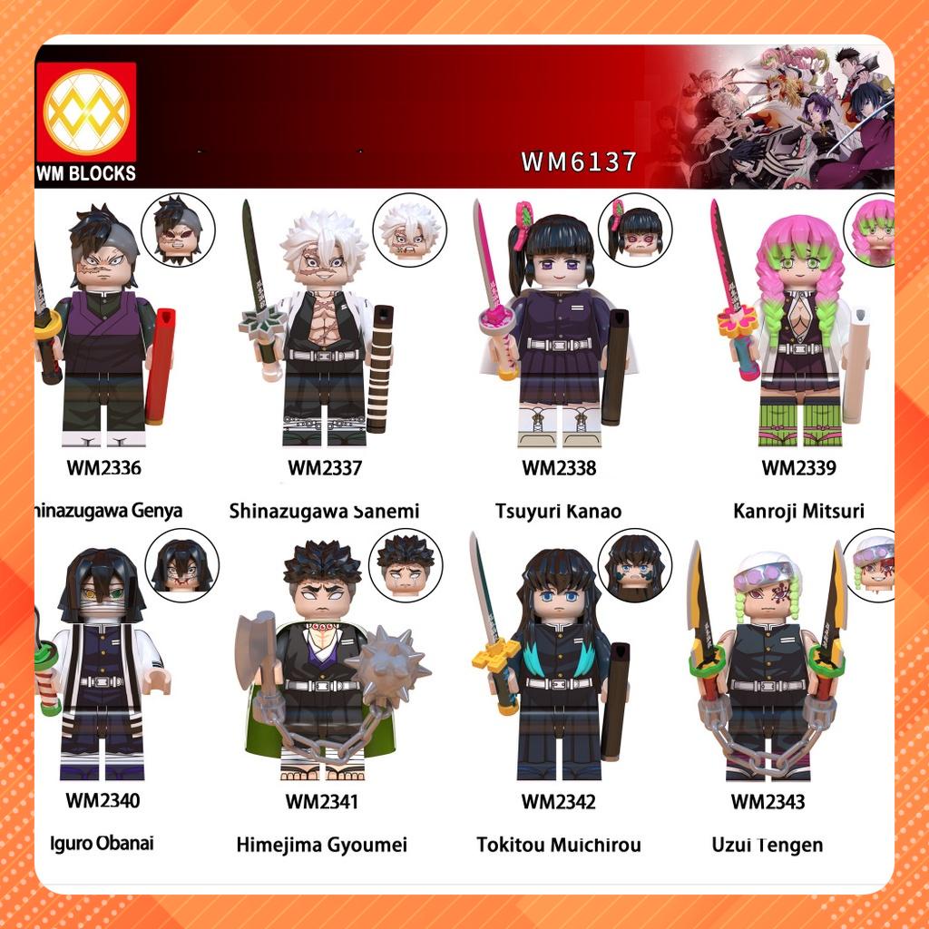 Đồ Chơi Minifigures Các Mẫu Nhân Vật Kimetsu No Yaiba Trong Phim Sát Quỷ Demon Slayer WM6137 - Đồ Chơi Lắp Ráp Mini