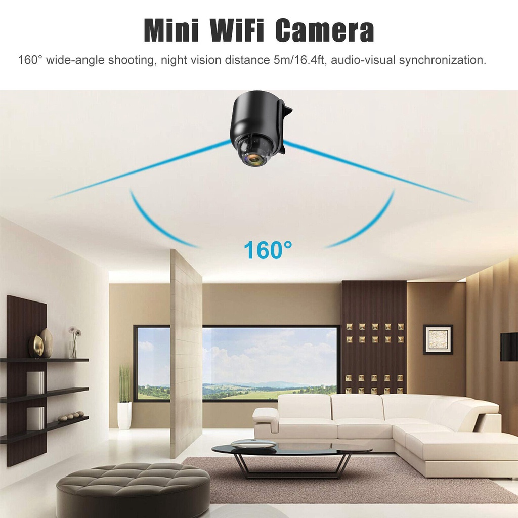 Camera An Ninh Không Dây Kết Nối Wifi, Độ Phân Giải 1080P HD, Hỗ Trợ Quay Ban Đêm