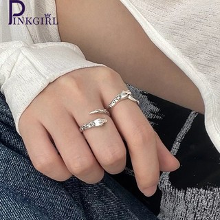 Nhẫn Hình Rắn Phong Cách gothic Thời Trang Cho Cặp Đôi
