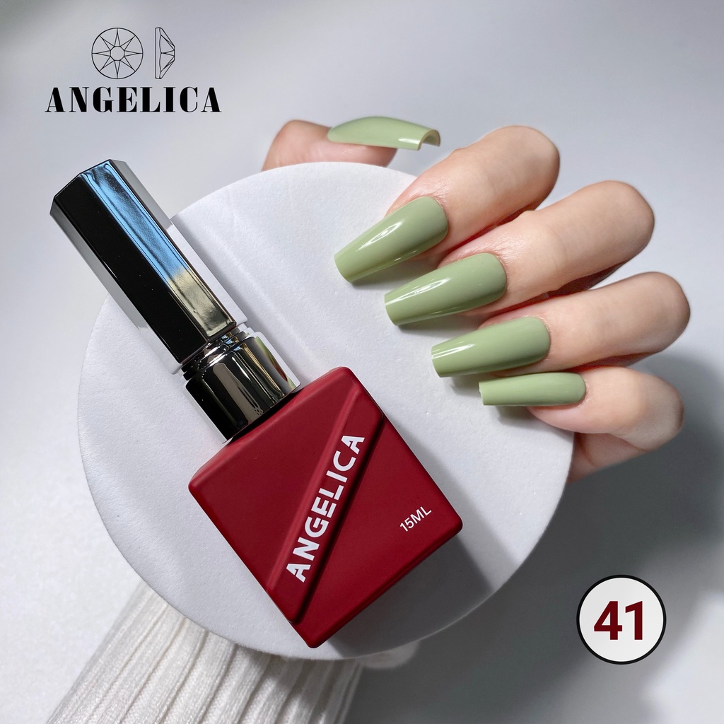 Sơn Móng Gel Base Top Siêu Bóng Siêu Bền Nail Chính Hãng ANGELICA 15ml