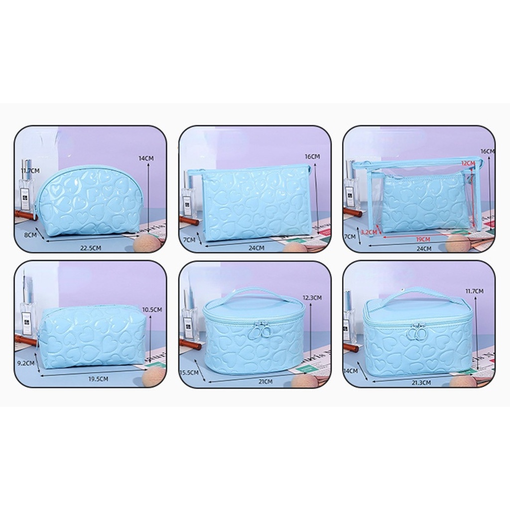 Túi Đựng Mỹ Phẩm Sức Chứa Lớn Phong Cách Hàn Quốc