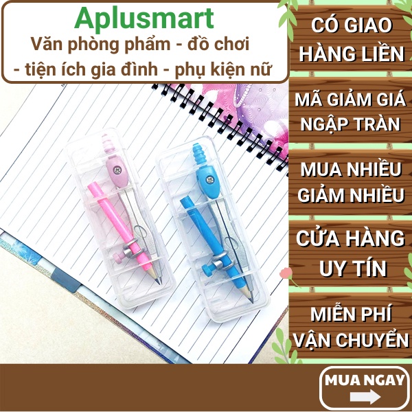 Set compa kèm bút chì 90179 giá rẻ ⭐FREESHIP ⭐Uy tín ⭐Set compa kèm bút chì 90179 giá rẻ- Aplusmart