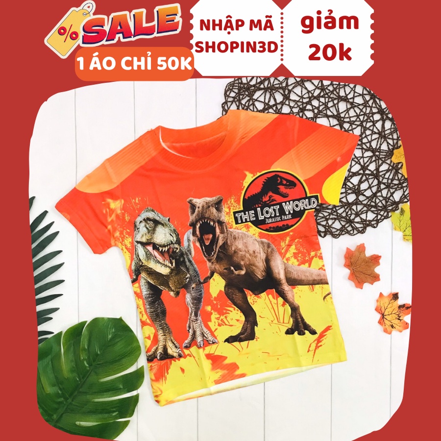 Áo thun 3D Khủng Long Xanh