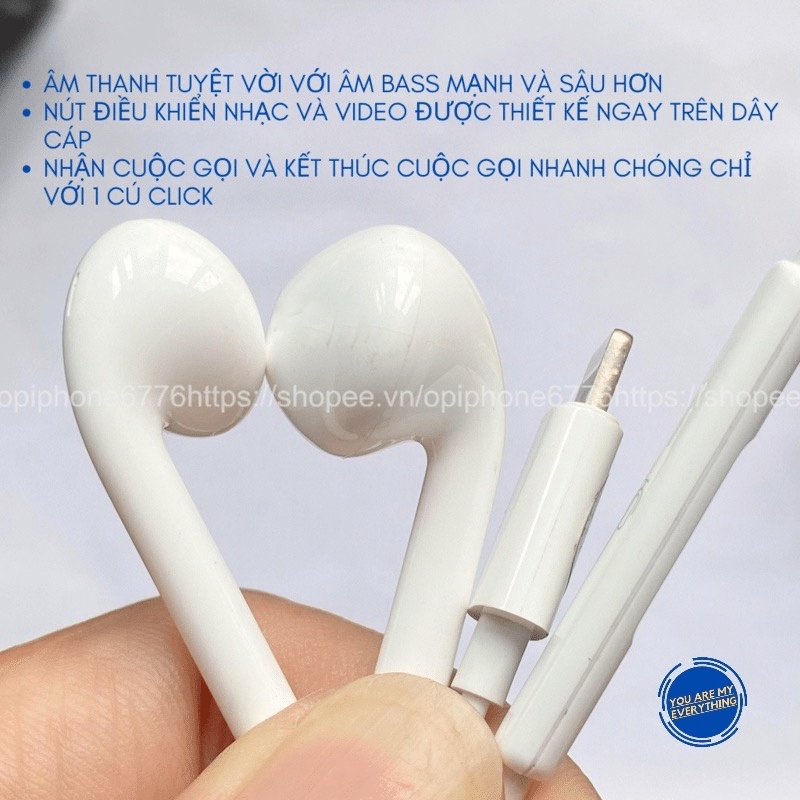 Tai nghe 7plus/8plus/x/xsmax tương thích với dòng 7plus/x/xsmax/11promax/12promax/13 promax