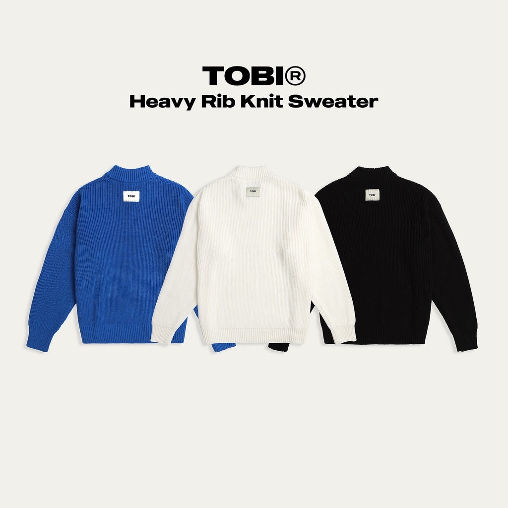 Áo Sweater Len Dài Tay TOBI® Heavy Rib Knit