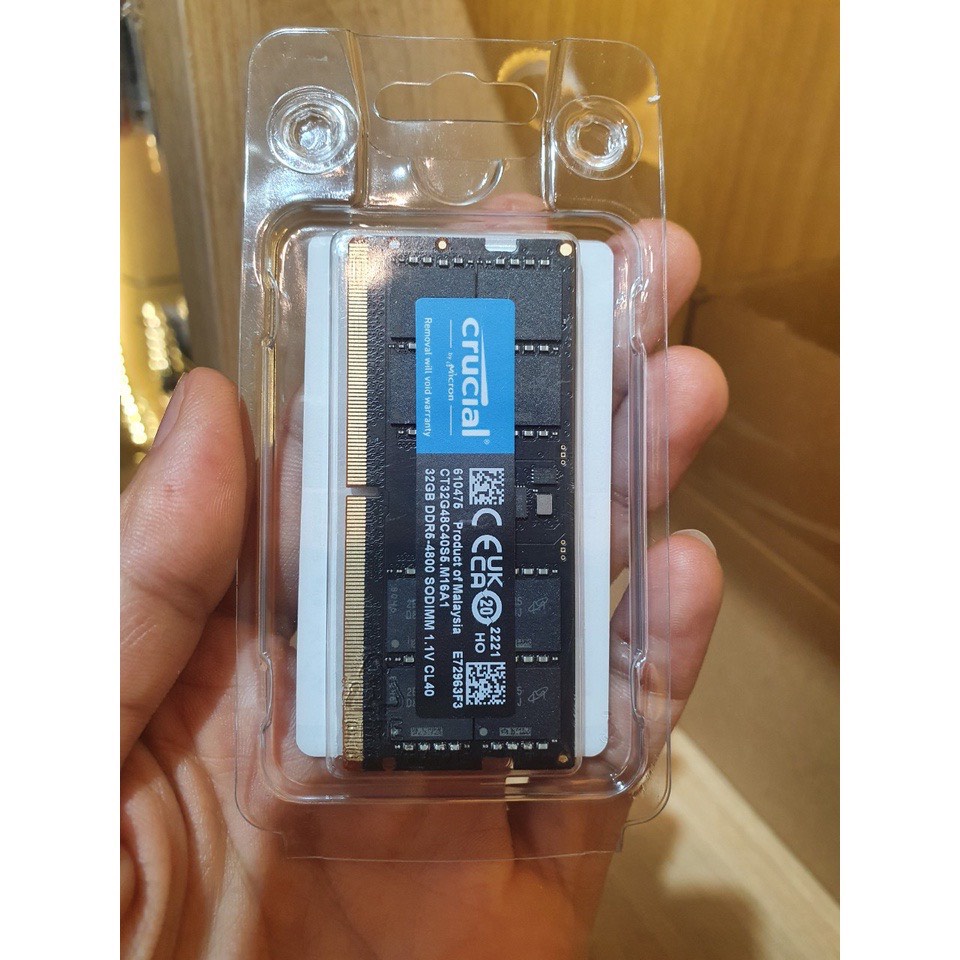 RAM Laptop DDR5 Crucial - 8Gb 16Gb 32GB bus 4800Mhz