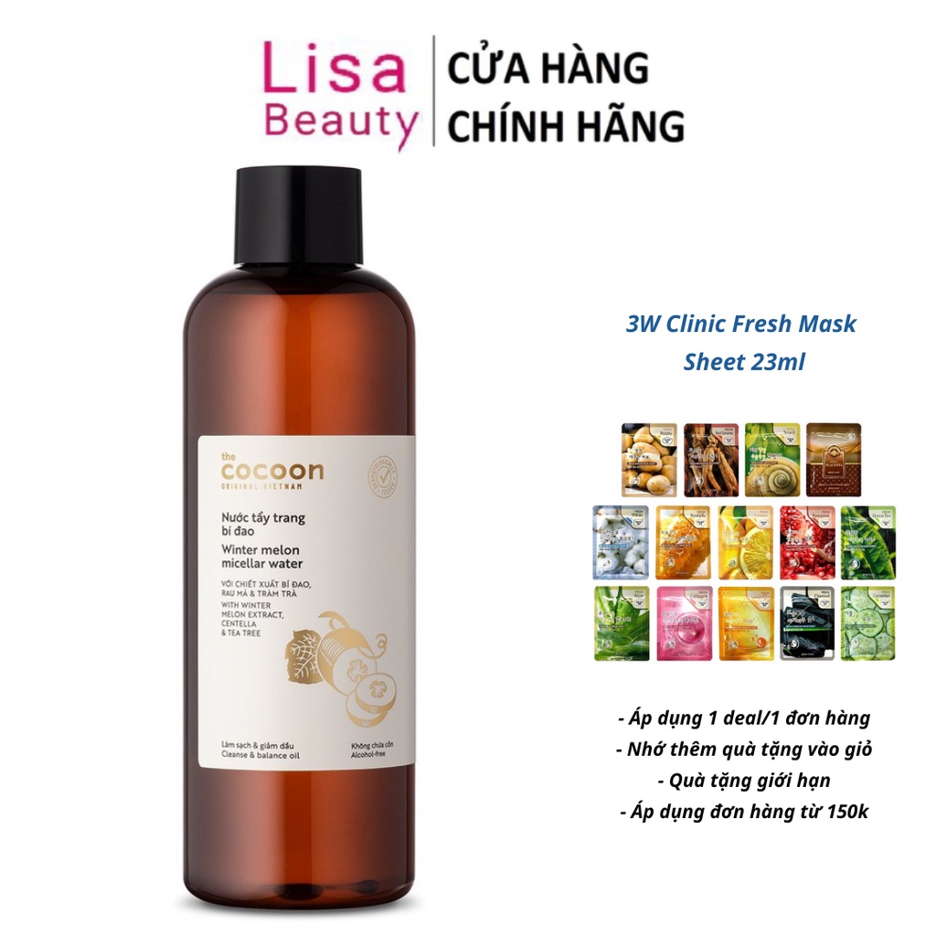 Nước Tẩy Trang Bí Đao Cocoon 500ml