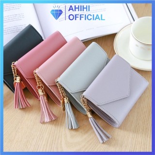 Ví nữ ngắn cầm tay hình gập tam giác