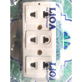 ổ cắm nỗi 3 lỗ lioa cao cấp
