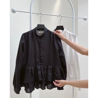 Xanhlinen - áo linen babydoll tay bồng
