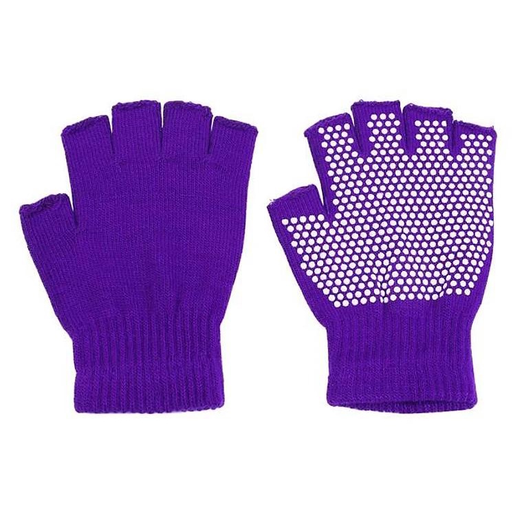 Găng Tay Tập Yoga Gym Xỏ Ngón Thun Sợi Cao Cấp Kết Hợp Hạt Sillicone Bám Sát Trên Mọi Bề Mặt