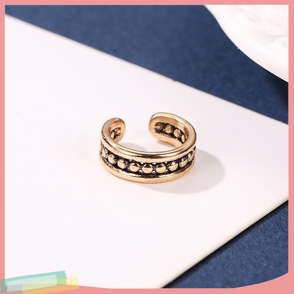 Phụ kiện bông tai dạng kẹp không bấm lỗ bằng kim loại cho nữ