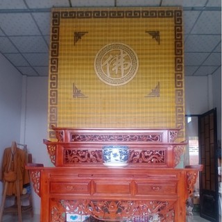 hoa văn trang trí bàn thờ + đèn thờ
