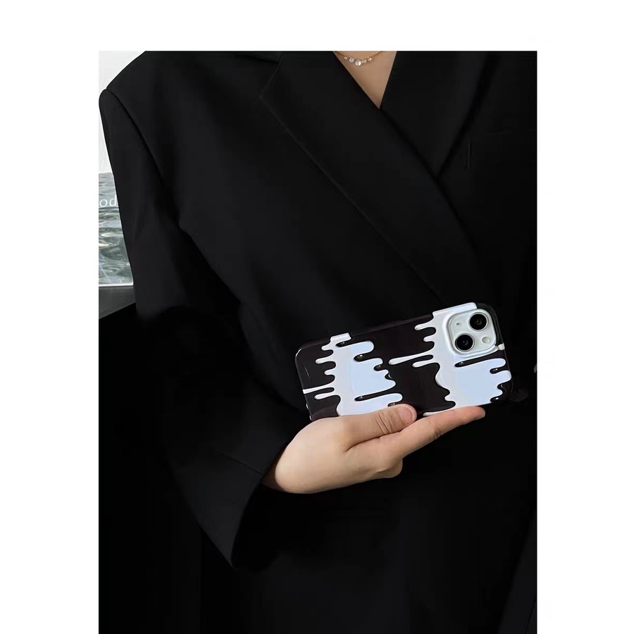 Ốp Điện Thoại TPU Màu Trắng Đen Cho iPhone 13 13pro 13prm 11 7 + 8 + Xr XS 13 12 Pro Max 14 14pro 14 + 12 14promax