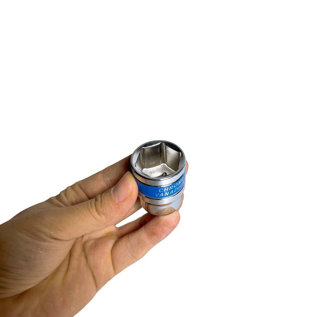Bộ tuýp, bộ khẩu sửa chữa 12 chi tiết, thép cứng CR-V, cần tự động