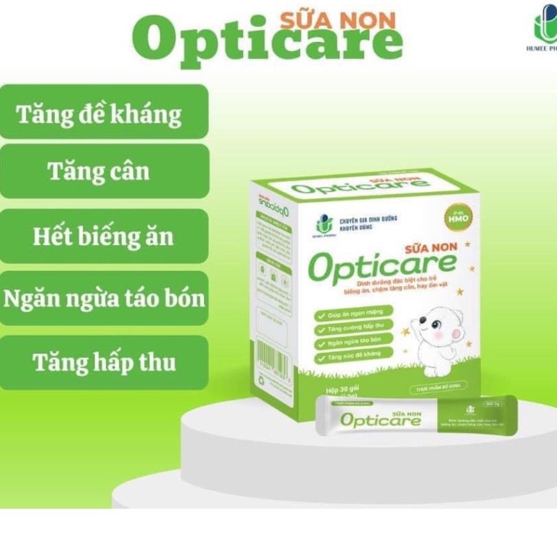 ❤️MUA 1 TẶNG 2❤️ SỮA NON OPTICARE HỘP 30 GÓI - 2g/gói - Giúp bé ăn ngon, hết bón,tăng cân, tăng đề kháng