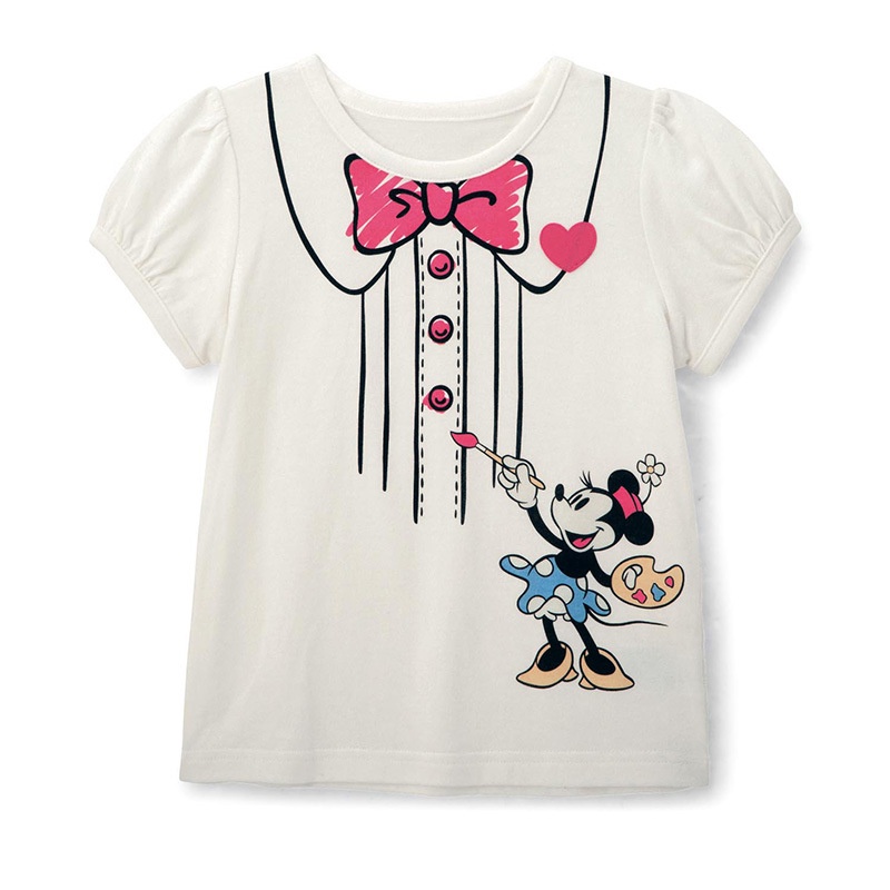 Áo Thun Cotton Tay Ngắn In Họa Tiết Hoạt Hình Phong Cách Nhật Bản Cho Bé Gái 80-140 - 1225