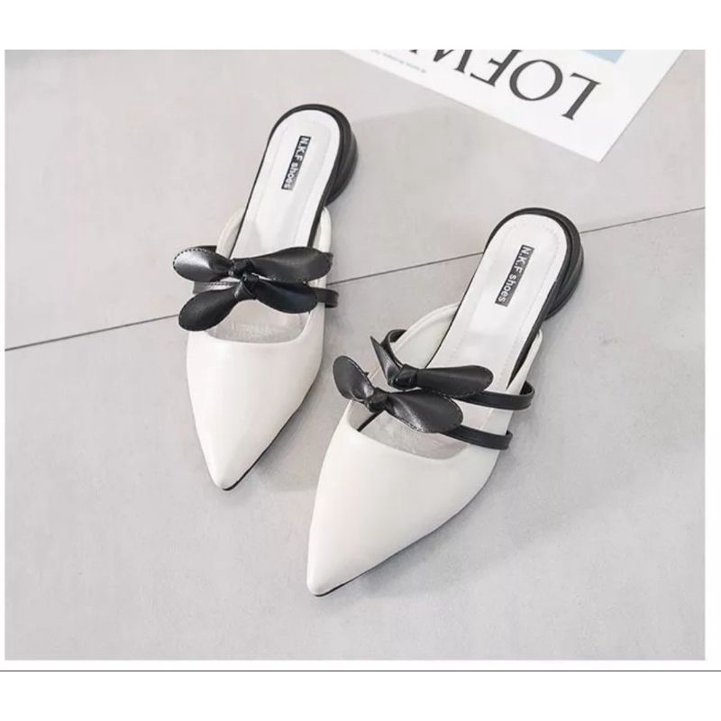 Dép sục đính 2 nơ