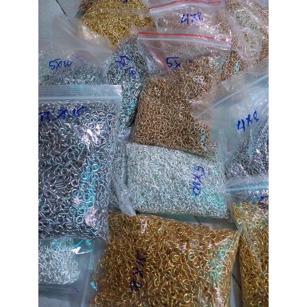 50 khoen móc đính hạt có đủ size đủ màu