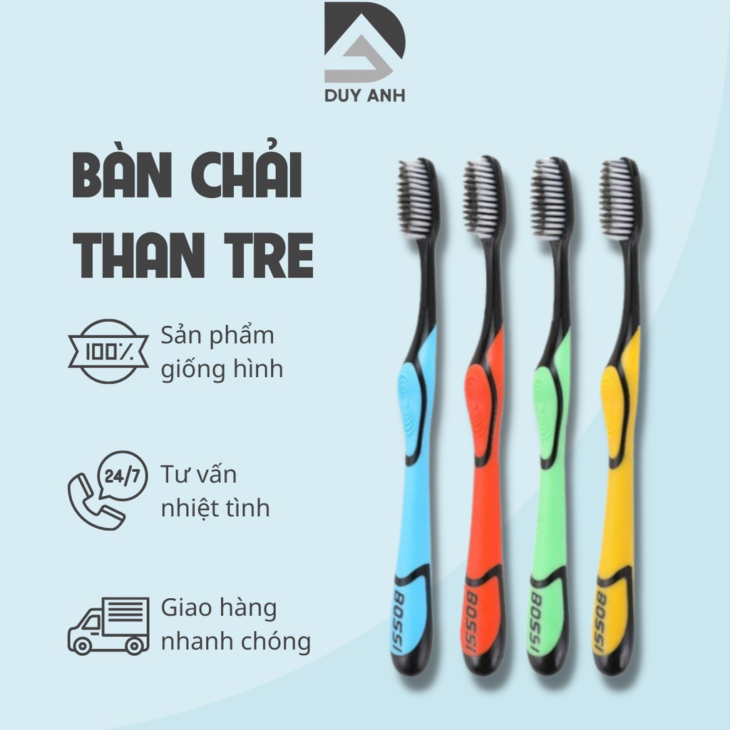 Bàn chải đánh răng than tre bossi đánh bay thức ăn thừa mảng bám tới từ Hàn Quốc (BCB03) duyanh2015