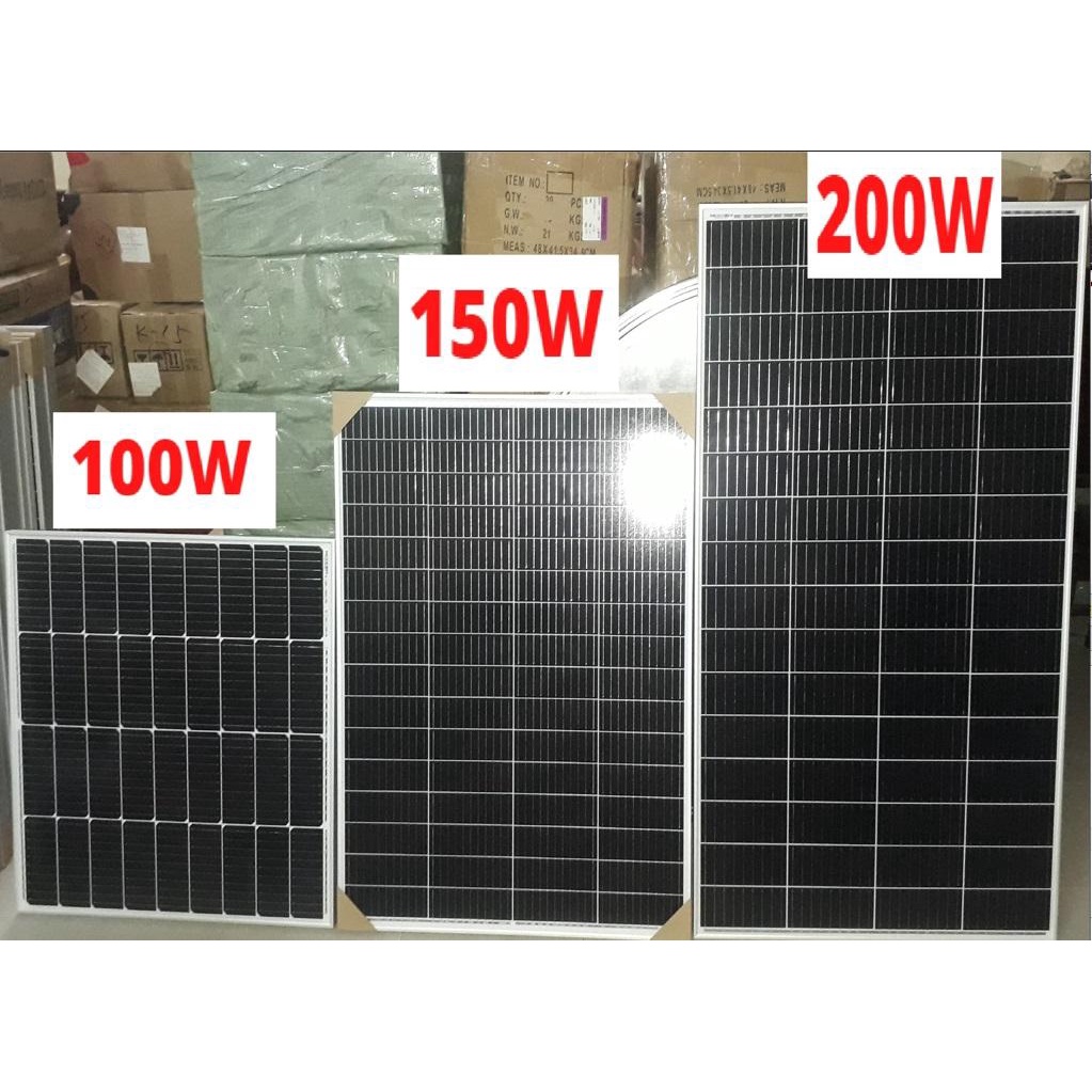 Tấm pin năng lượng mặt trời SOYER SOLAR 200W MONO- Hàng chính hãng, tặng Jack MC4- MỚI