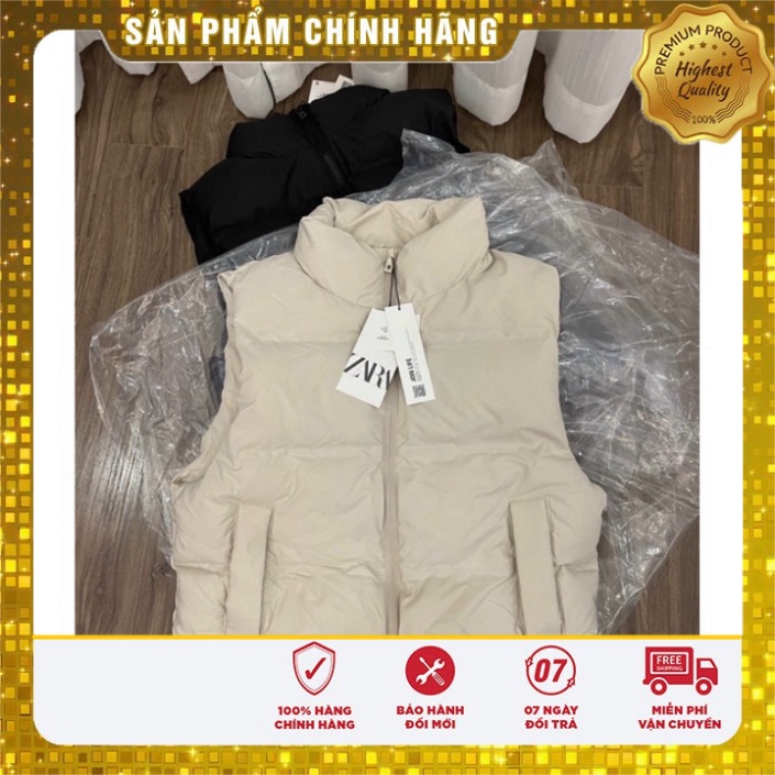 Áo gile phao Za.ra chần bông