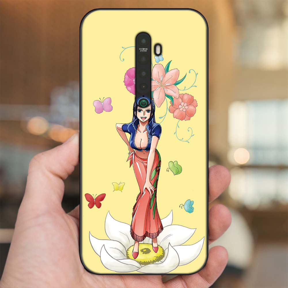 Ốp lưng Oppo Reno 2 viền đen in hình Nico Robin One Piece Đảo Hải Tặc