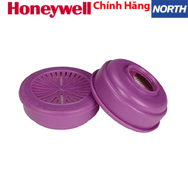 Chính Hãng - Bộ mặt nạ phòng độc Honeywell North RU6500 kèm Phin lọc North 7580P100 Loại trừ bụi dầu(P100), bụi hàn, hơi