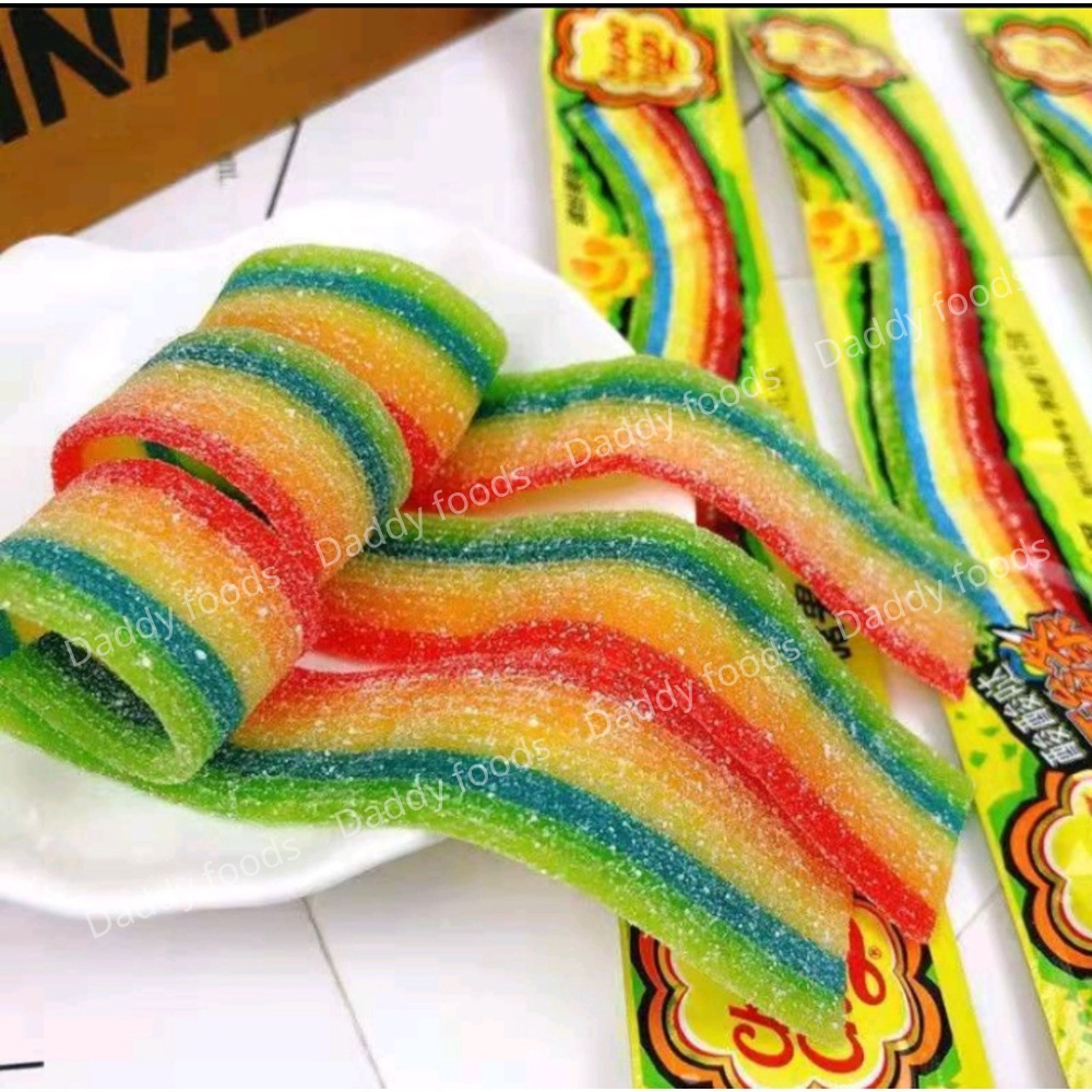 1 thanh kẹo dẻo chupa chups 1m kẹo cầu vồng đồ ăn vặt cổng trường siêu ngon