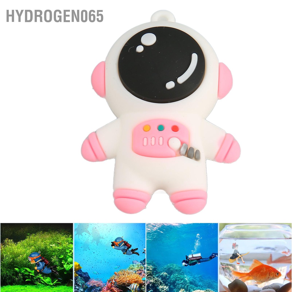 Bể Cá Phi Hành Gia Vật Trang Trí Nổi Dễ Thương Spaceman Với Bóng Hydrogen065