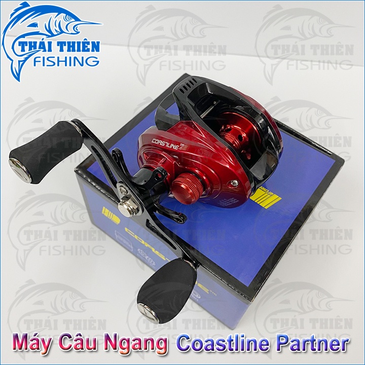 Máy Câu Ngang Coastline Partner 8.0:1 Tay Quay Trái Dùng Lure Cá Lóc, Chẽm, Mú