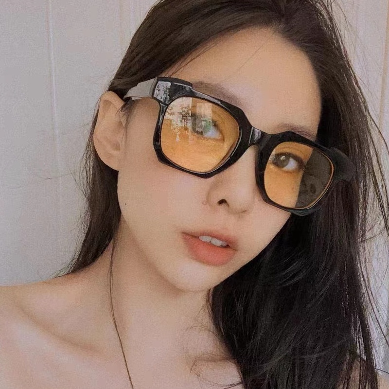 Kính Mát Gọng Vuông Phong Cách Hip Hop Thời Trang Hàn Quốc