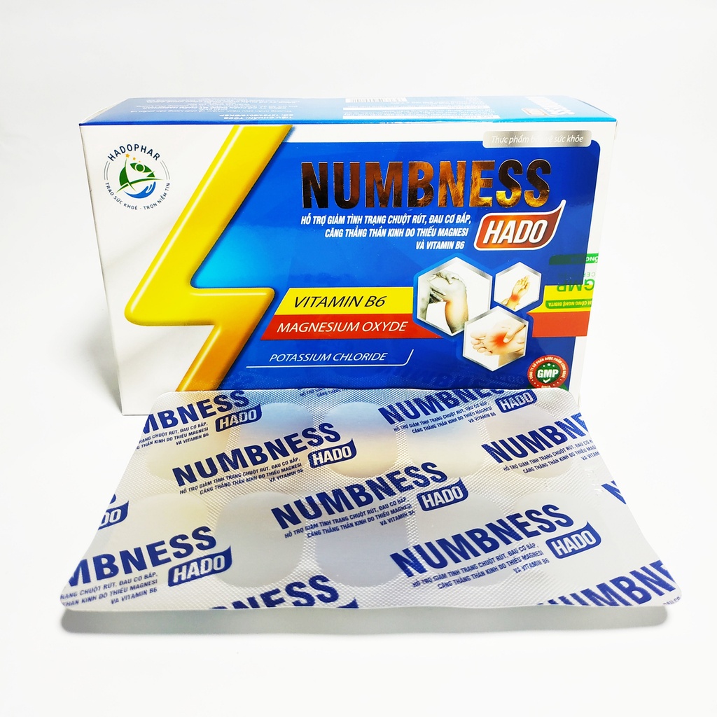 Viên Uống Giảm Co Cơ Chuột Rút, Tê Bì Chân Tay, Đau Cơ Bắp Căng Thẳng Thần Kinh - Bổ Sung Magie Vitamin B6 - Numbness