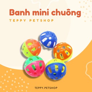 Banh nhựa có chuông đồ chơi cho thú cưng