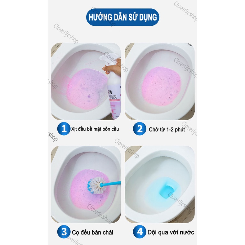 Chai Xịt Tẩy Khử Khuẩn Nhà Vệ Sinh,Bồn Cầu Hương Hoa Anh Đào 500ml