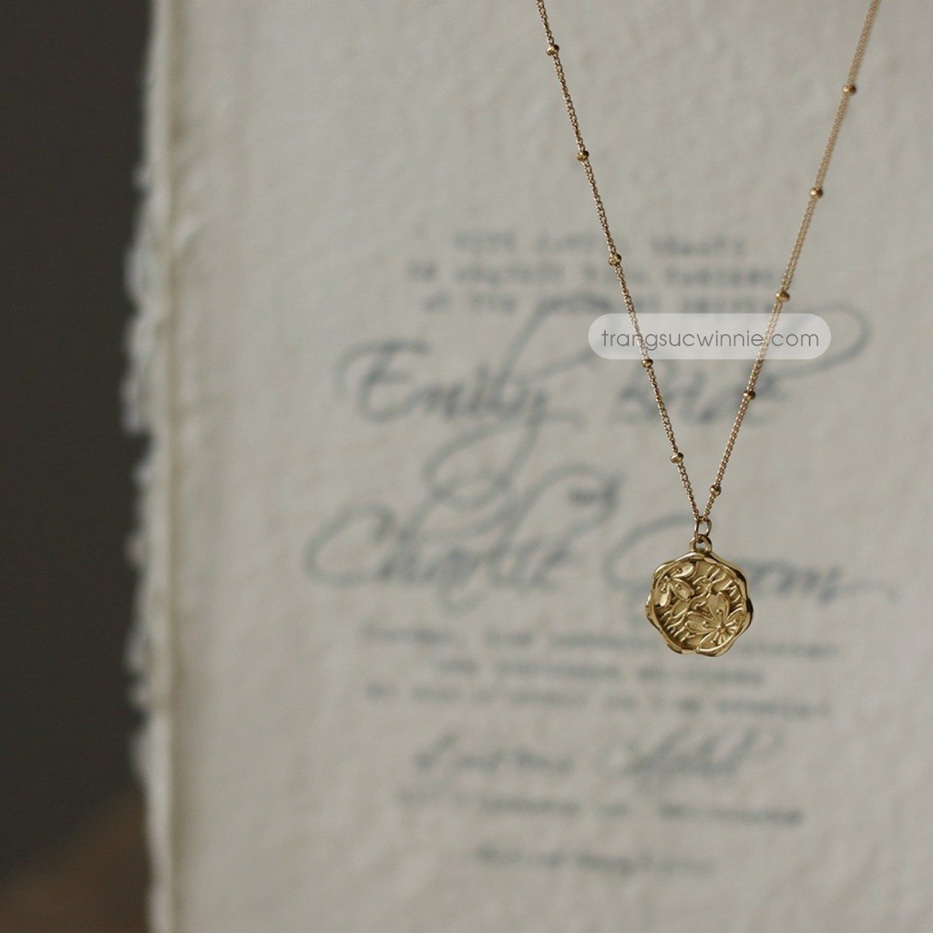 Dây chuyền nữ titan Hoa mai