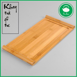 Khay trà gỗ tre tự nhiên 33x17x2cm