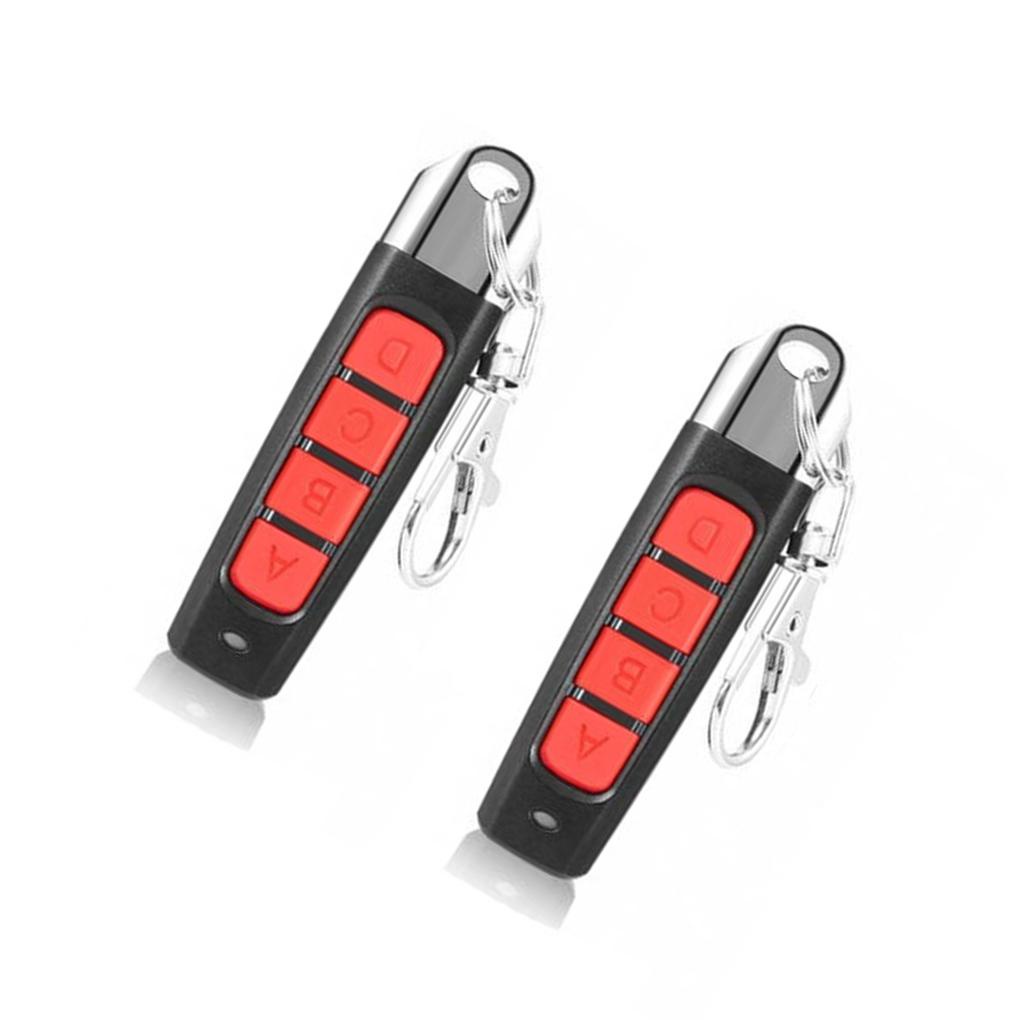 Bộ 2 Điều Khiển Cửa Garage Cầm Tay 4 Nút Bấm Bằng ABS Đa Chức Năng
