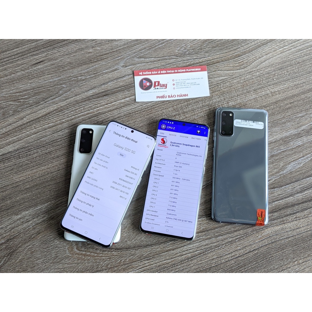 Điện Thoại Samsung Galaxy S20 5G 2 SIM chip Snapdragon 865 màn 120HZ  || Ram 12GB bộ nhớ 128GB PlayMobile