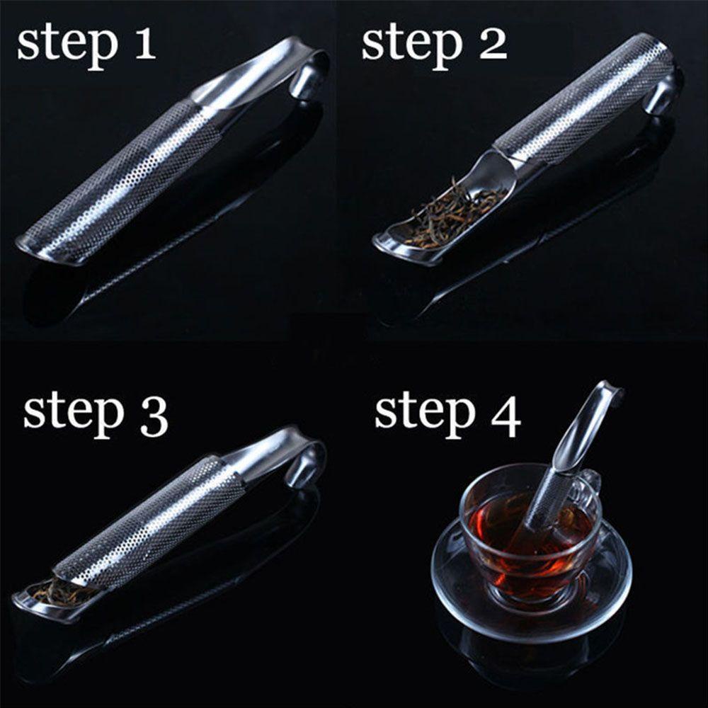 YIYU Dụng Cụ Lọc Trà Hình Ống Dài Thiết Kế Lưới Giá Đỡ