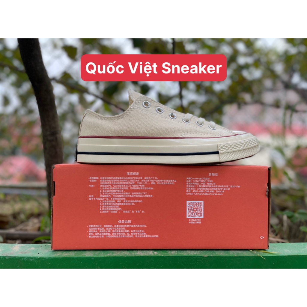 (Ảnh Thật + FullBoxBV) Giày Cv be thấp 1;1