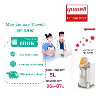 Máy tạo oxy y tế Yuwell 9F-5AW - Cung cấp nguồn Oxy sạch, tinh khiết đến 93%.