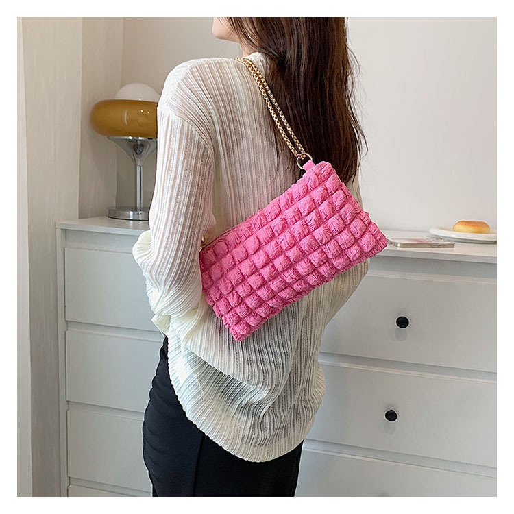 Túi Xách JASMIN NOIR Đeo Chéo Chất Liệu Cotton Phối Dây Xích Thời Trang Dành Cho Nữ