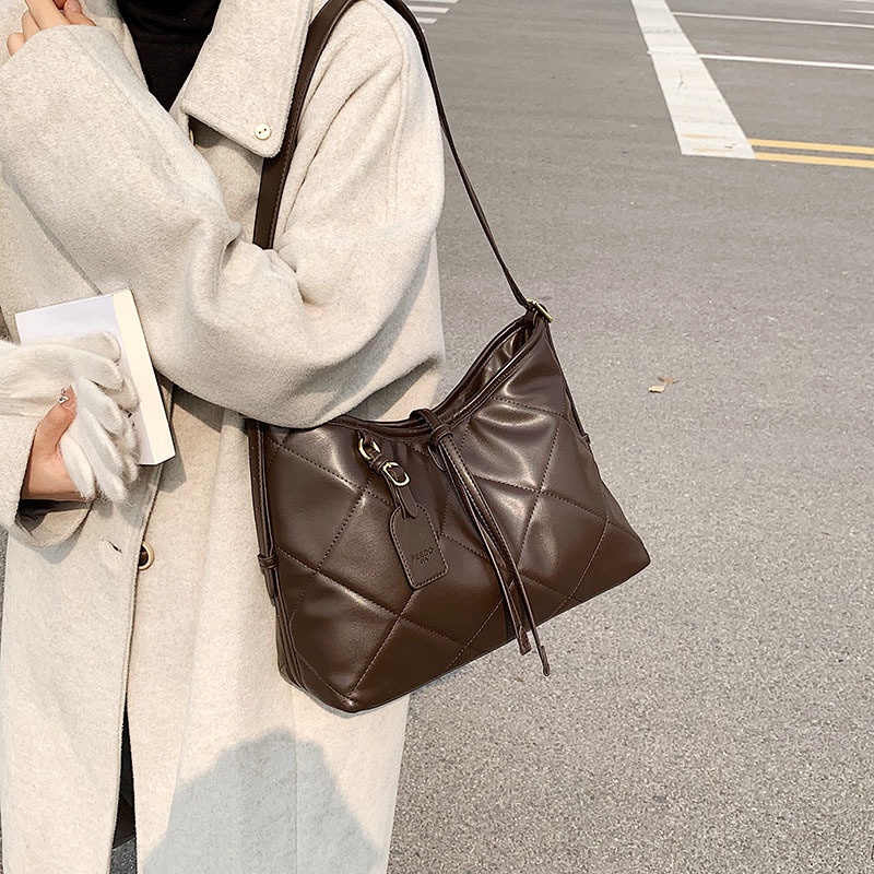 Túi Đeo JASMIN NOIR Chéo Họa Tiết Sọc Caro Đơn Giản Thời Trang Dành Cho Nữ