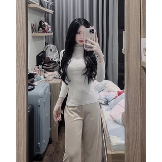 Quần nhung tăm lụa ống xuông freesize