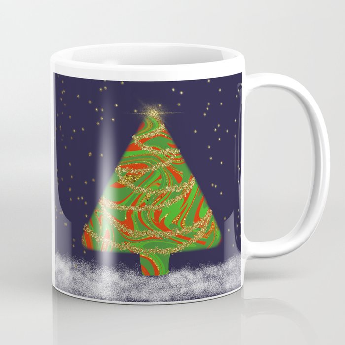 Ly cốc sứ giáng sinh in hình cây thông noel đáng yêu