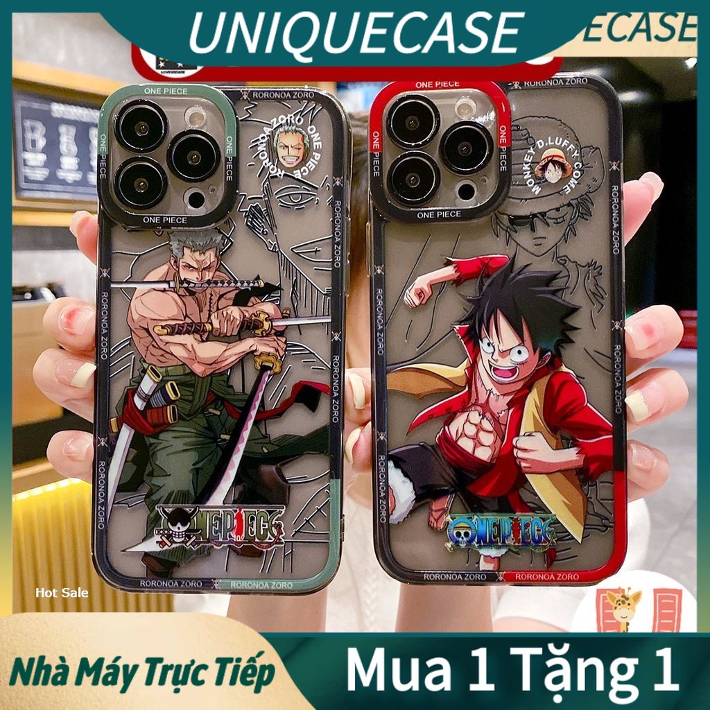Ốp Lưng Iphone Vua Hải Tặc Luffy Ống Kính 7plus/11/13promax/8plus/x/xs/xr/xsmax/12promax/12/13 promax/se2 vỏ điện thoại