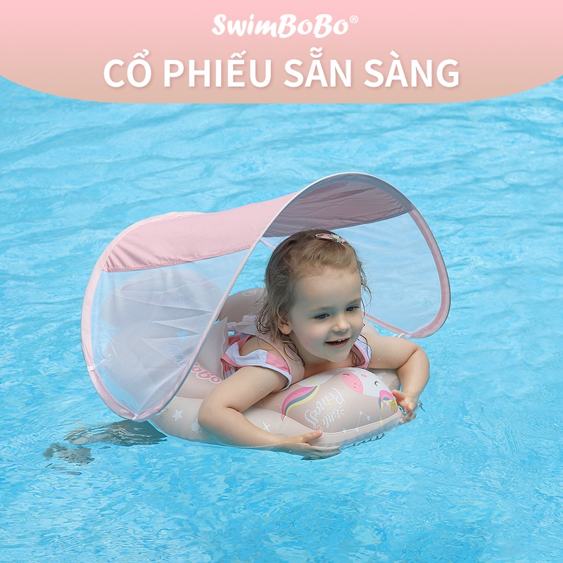 Phao Bơi Tròn Họa Tiết Hoạt Hình Đáng Yêu Cho Trẻ Em