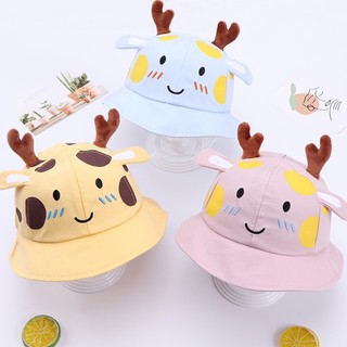 Mũ vành tròn hình chú hươu có sừng đáng yêu cho bé từ 6 đến 24 tháng