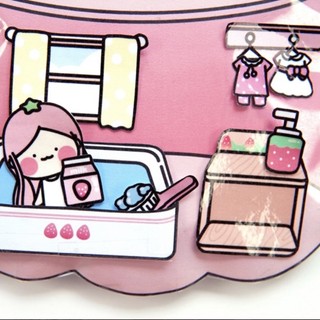 Squishy giấy nước ép dâu tây